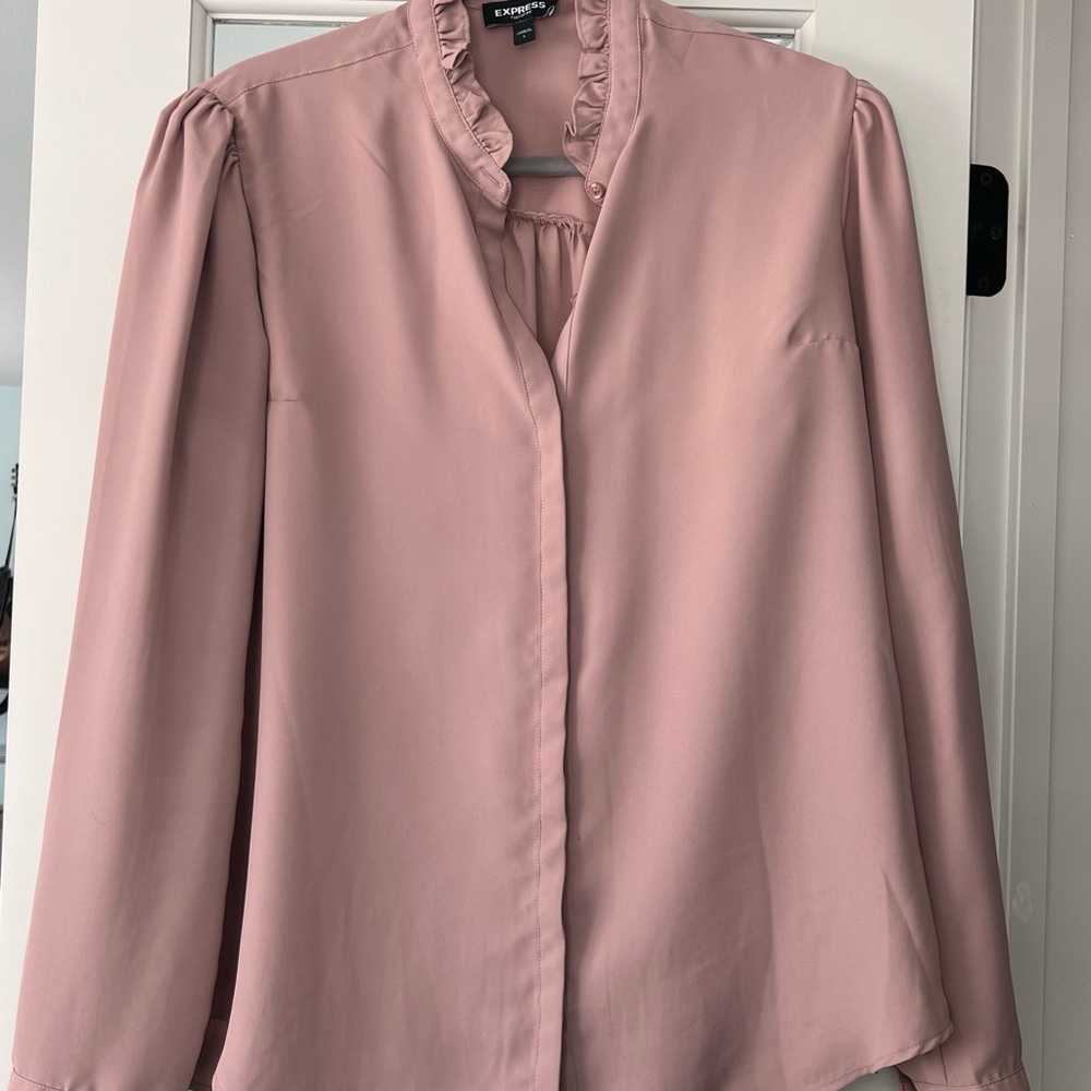 Express blouse, button down, size large